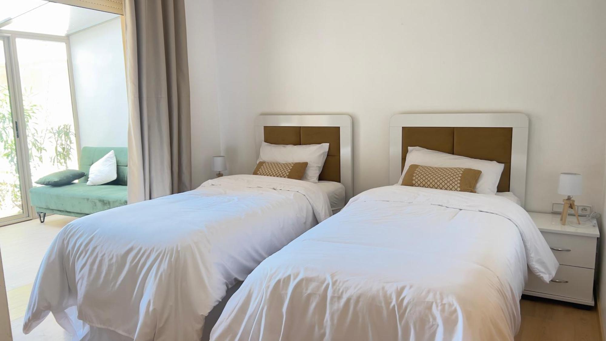 Appartement De Luxe Avec Jardin Vue Sur La Piscine Golf Securise 24H Sur 24 A 5 Minutes De L Aeroport Marrakesh Eksteriør bilde