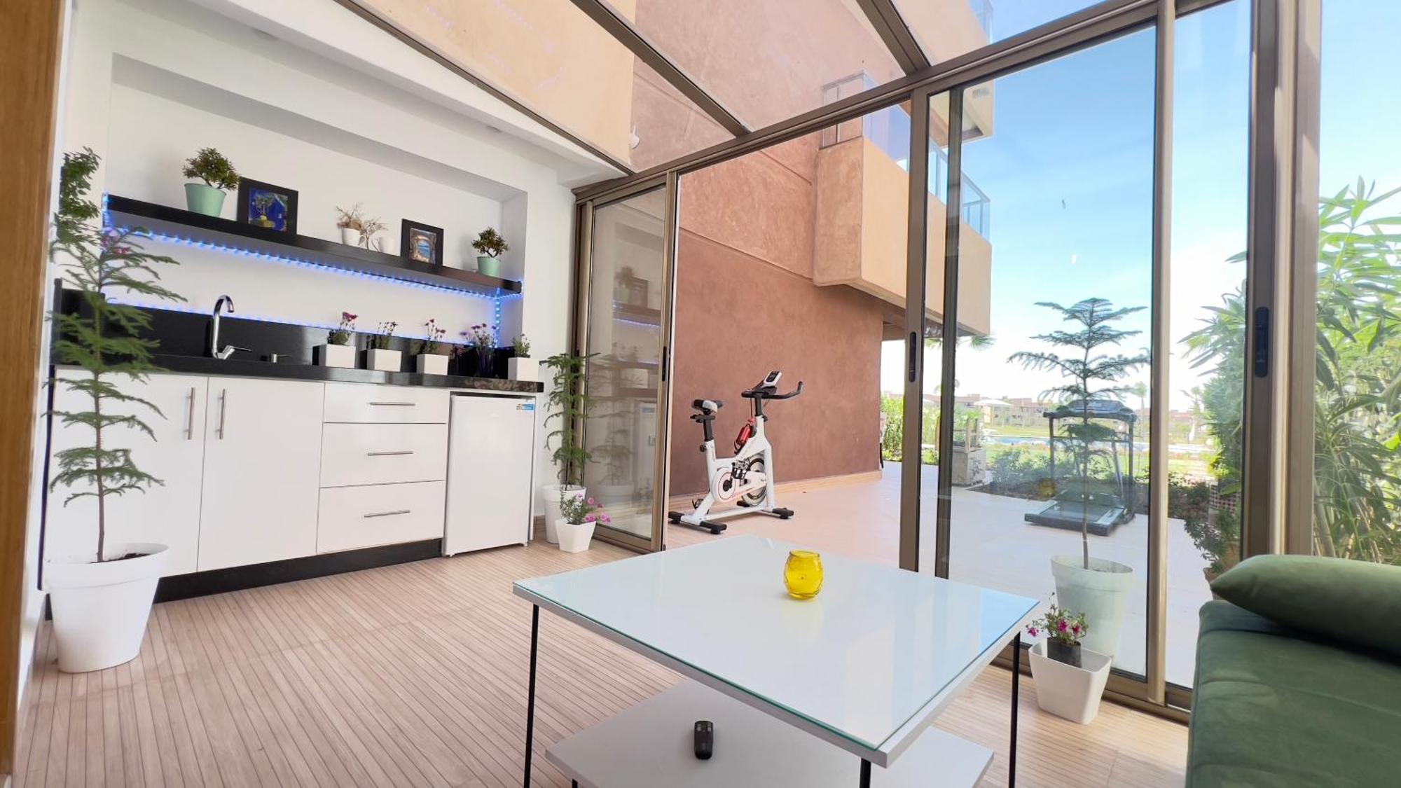 Appartement De Luxe Avec Jardin Vue Sur La Piscine Golf Securise 24H Sur 24 A 5 Minutes De L Aeroport Marrakesh Eksteriør bilde