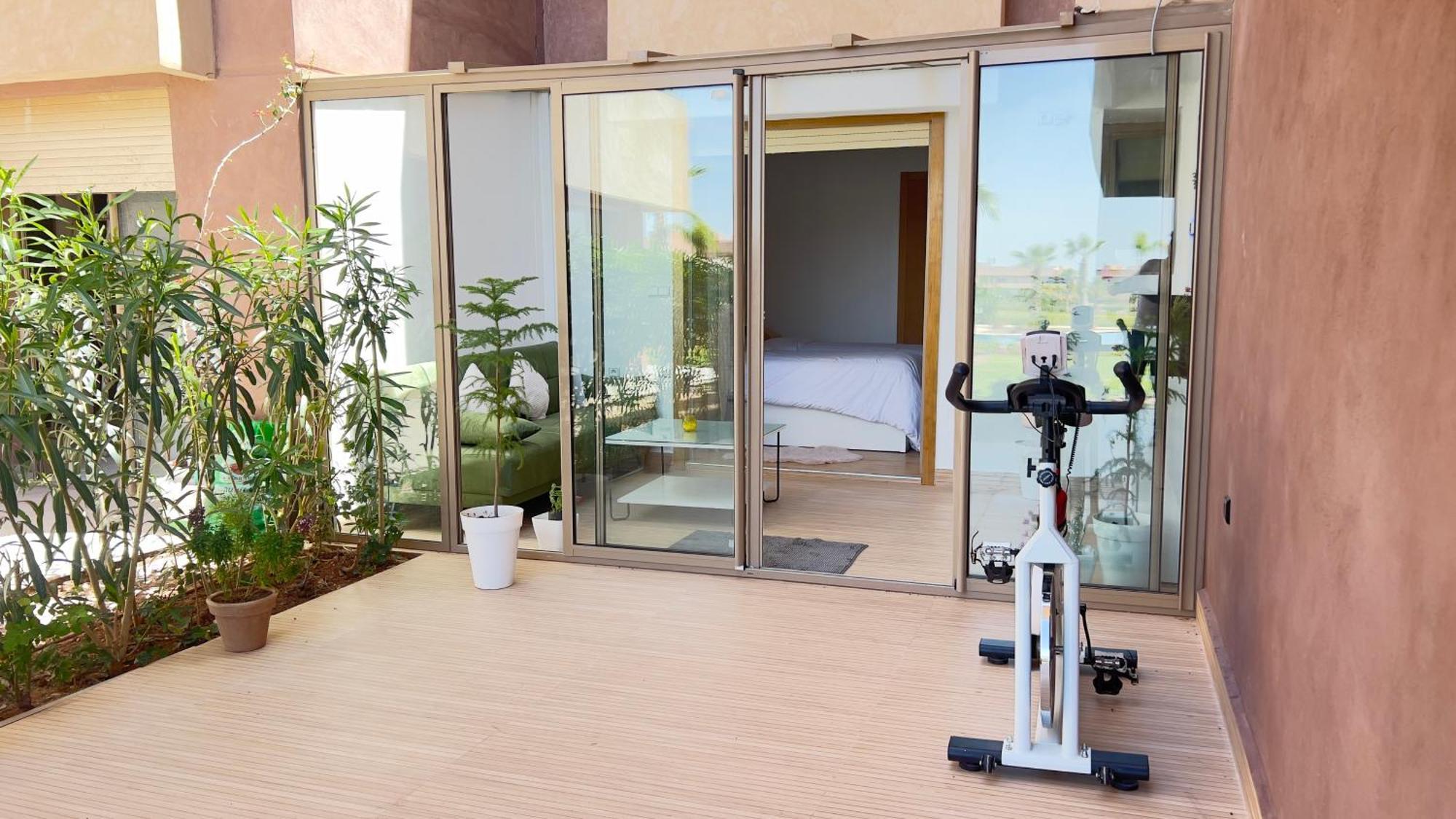 Appartement De Luxe Avec Jardin Vue Sur La Piscine Golf Securise 24H Sur 24 A 5 Minutes De L Aeroport Marrakesh Eksteriør bilde
