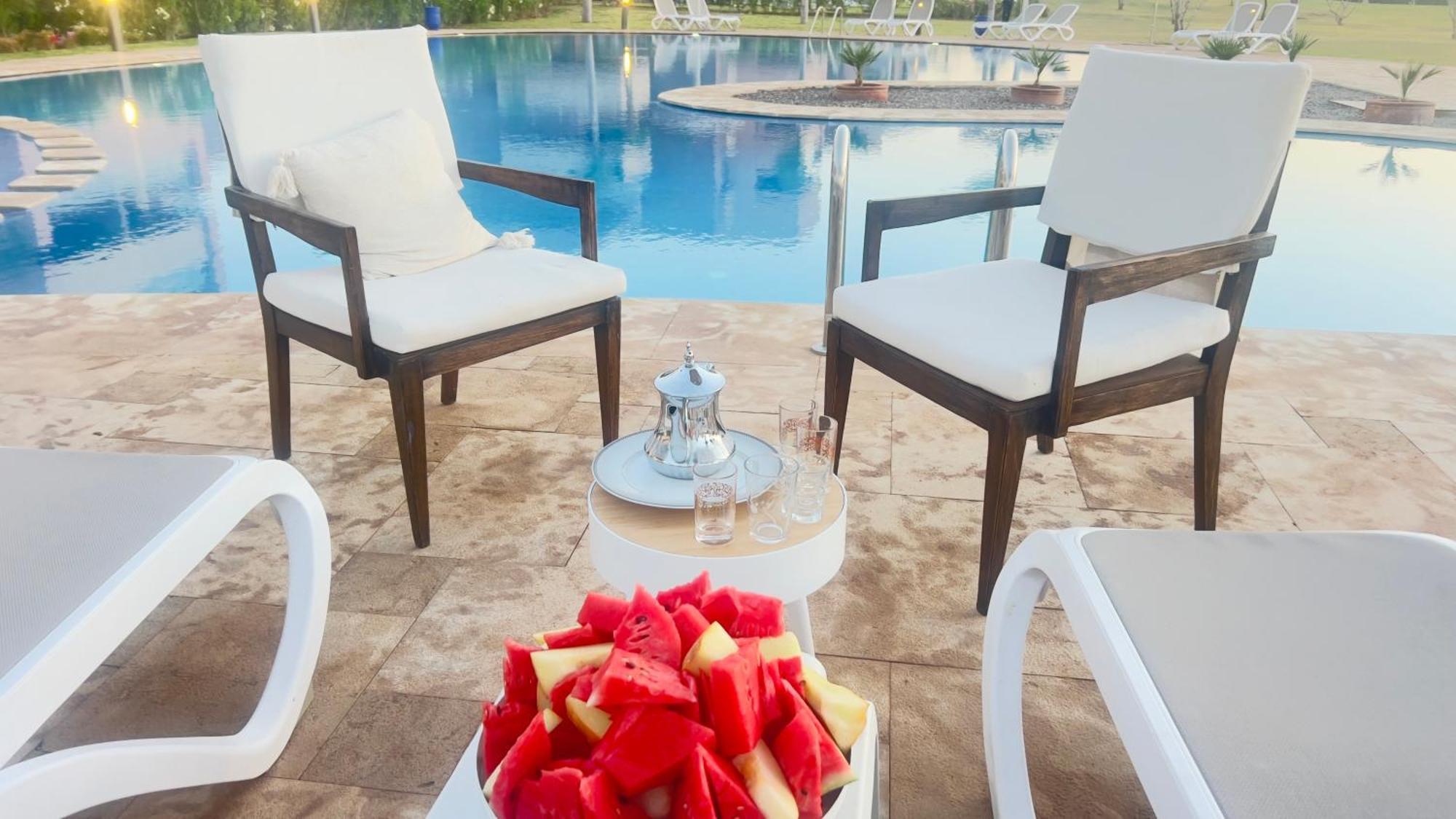 Appartement De Luxe Avec Jardin Vue Sur La Piscine Golf Securise 24H Sur 24 A 5 Minutes De L Aeroport Marrakesh Eksteriør bilde