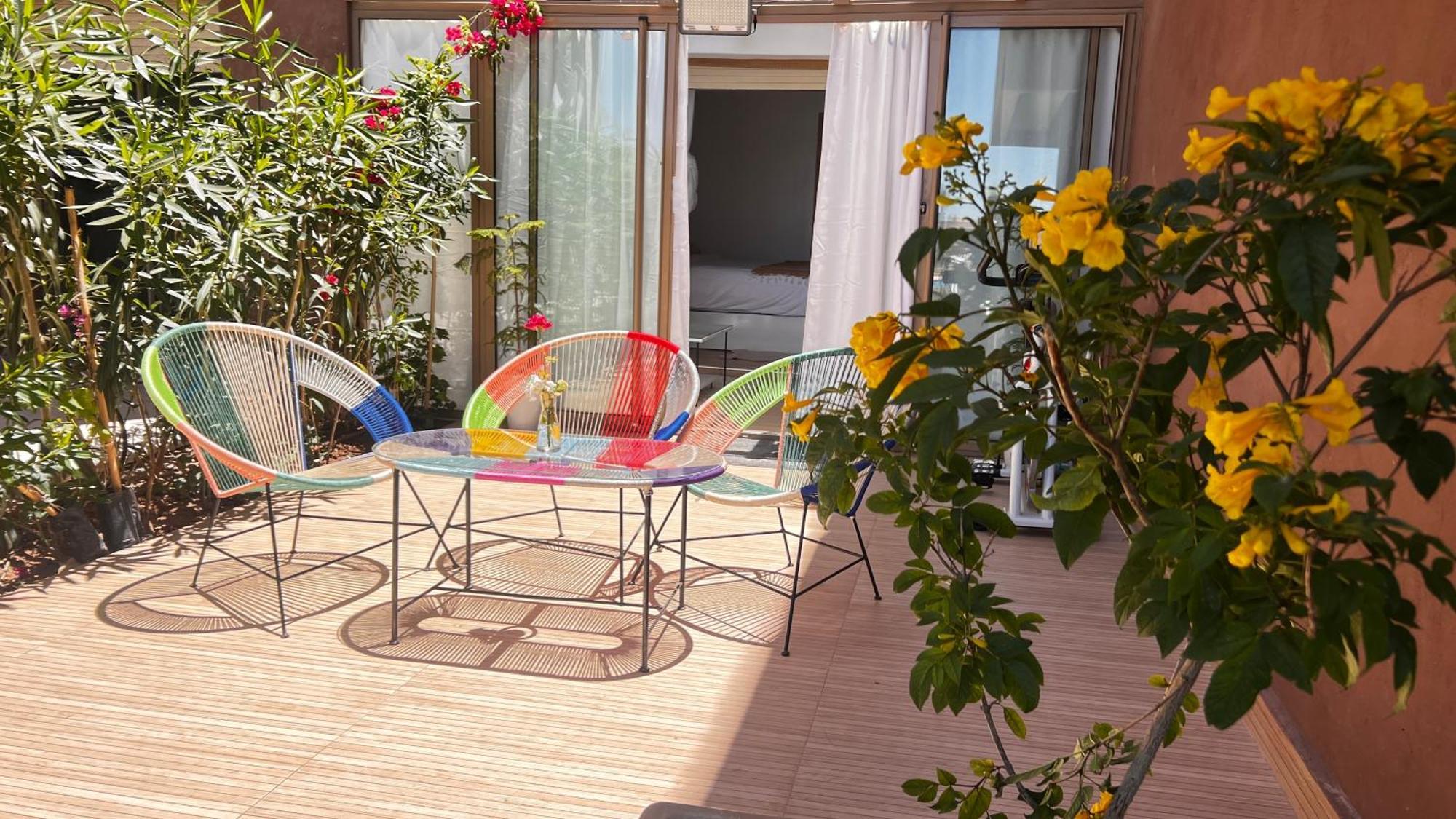 Appartement De Luxe Avec Jardin Vue Sur La Piscine Golf Securise 24H Sur 24 A 5 Minutes De L Aeroport Marrakesh Eksteriør bilde